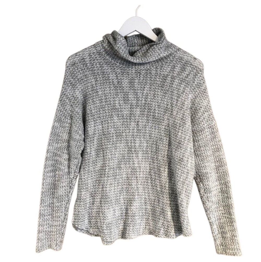Ginger G gray knit slouch neck super light sweater - S